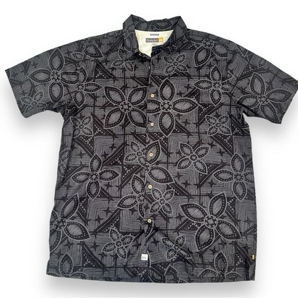Quiksilver - Waterman Hawaiian Tropical Short Sleeve Shirt - NWOT 2 XL - Picture 1 of 9